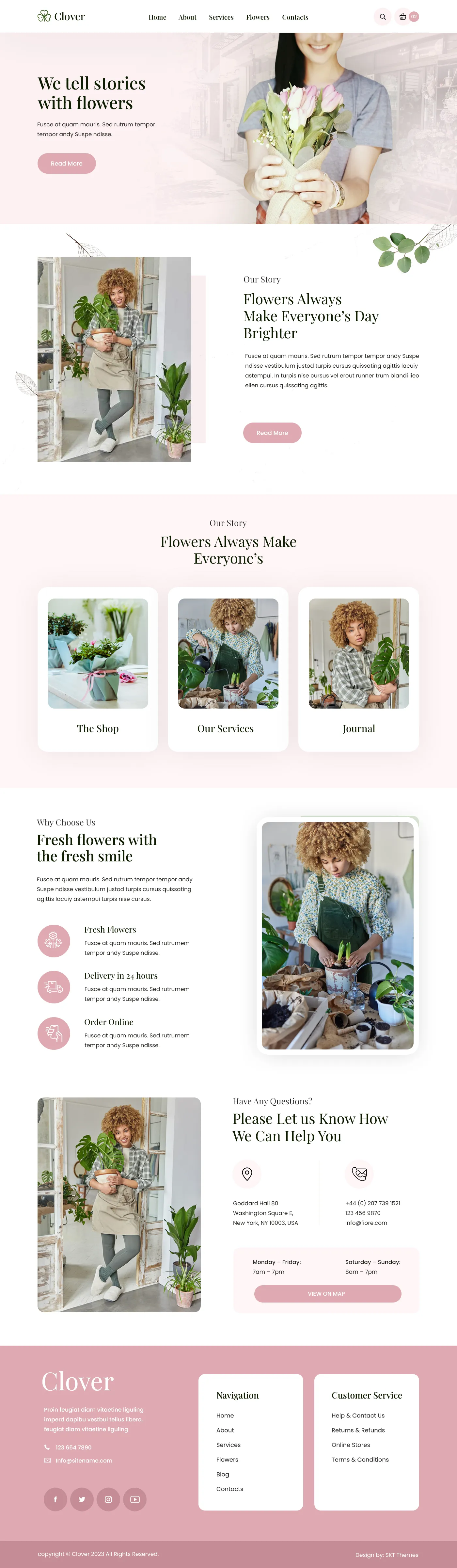 Free Latest WordPress Theme with modern design and responsive layout
