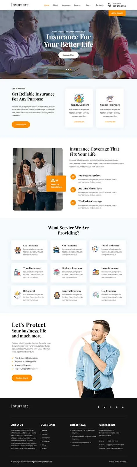 Free Service Provider WordPress Theme â€“ Modern & Responsive