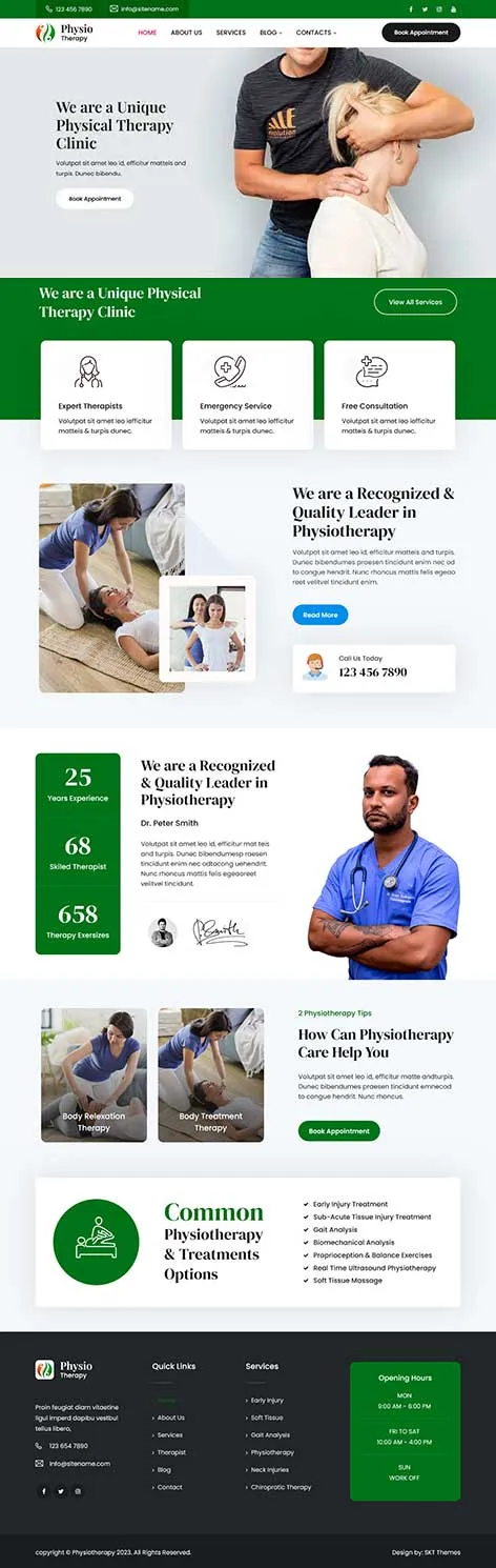 Download the Free WordPress Medical Theme for hospitals, clinics, and healthcare professionals.