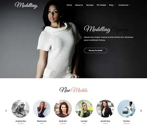 Model Agency WordPress Theme by SKT Themes