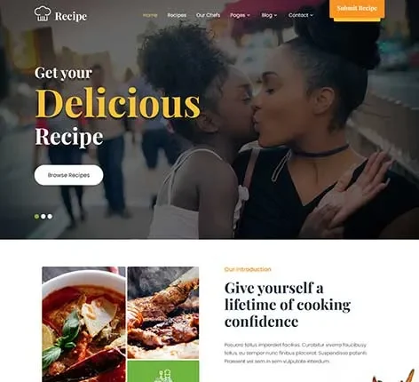 Mom Bloggers WordPress Theme with blog post layout and ad space