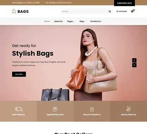 Online Marketplace WordPress Theme by SKT Themes helps sellers build multi-vendor stores with ease.
