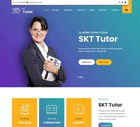 Interactive Online Test WordPress Theme for education and quiz platforms