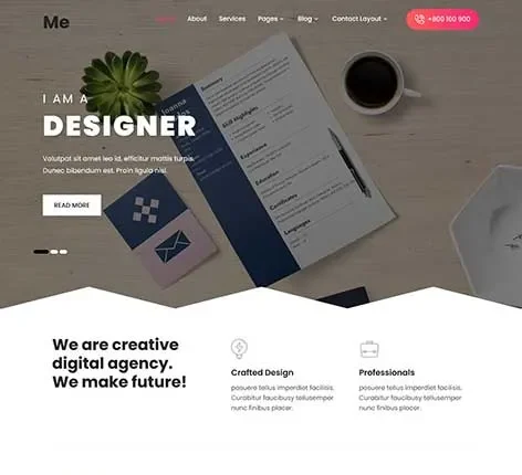 Personal Resume WordPress Theme by SKT Themes