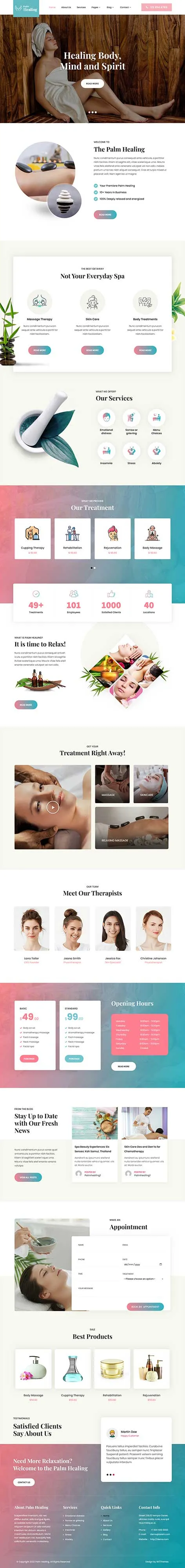 Sauna WordPress Theme by SKT Themes