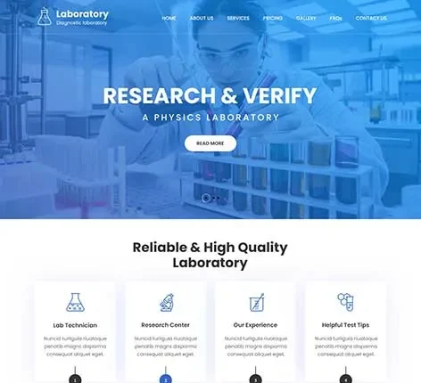 Science Lab WordPress Theme by SKT Themes