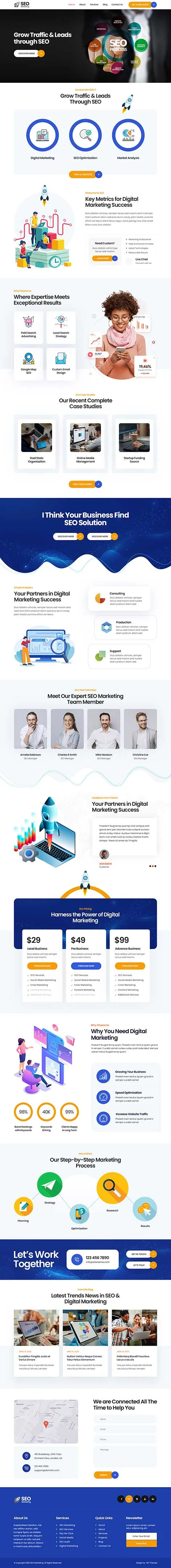 SEO Company WordPress Theme by SKT Themes