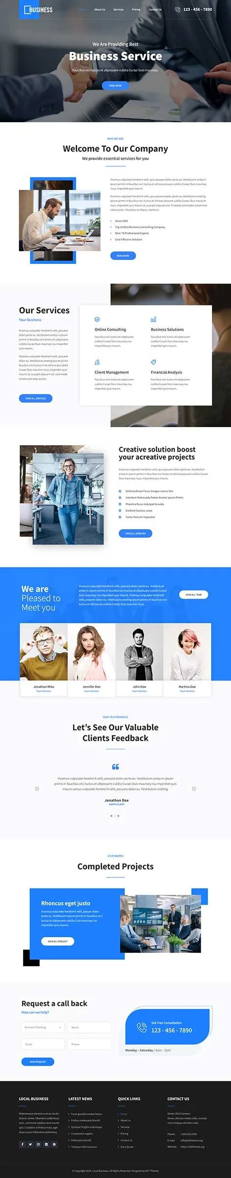 Simple Business WordPress Theme by SKT Themes