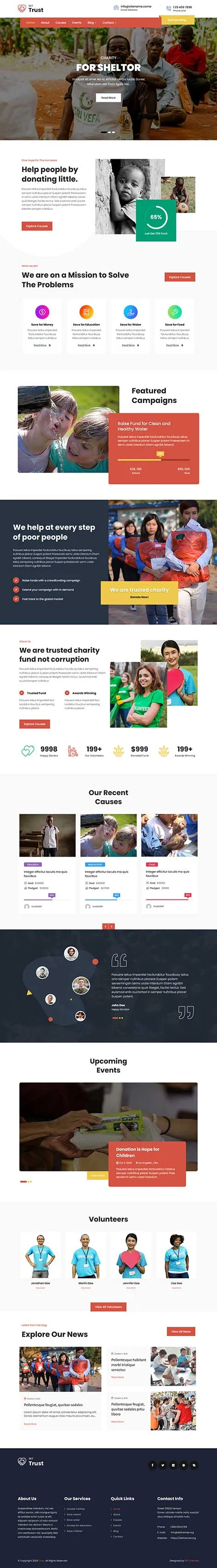 Social Impact WordPress Theme by SKT Themes