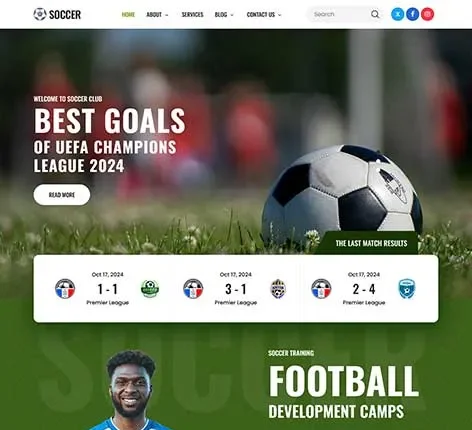 Social Media WordPress Theme integrating live social feeds