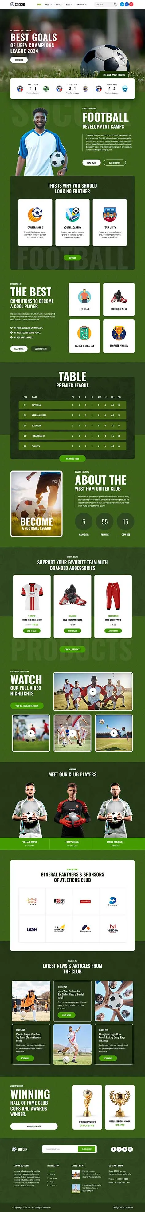 Social Media WordPress Theme integrating live social feeds