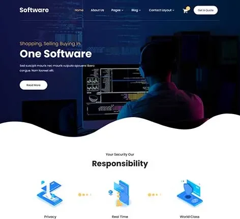 Software Developer WordPress Theme by SKT Themes
