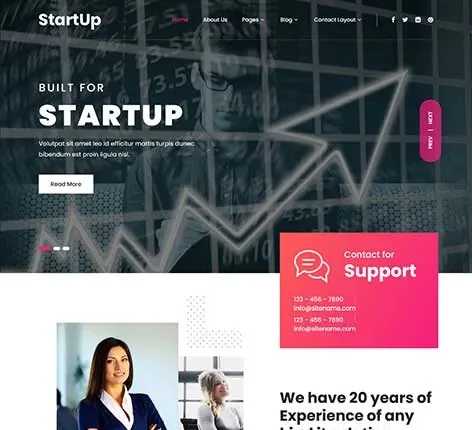 Startup Blog WordPress Theme by SKT Themes