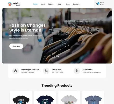 T Shirt Store WordPress Theme by SKT Themes