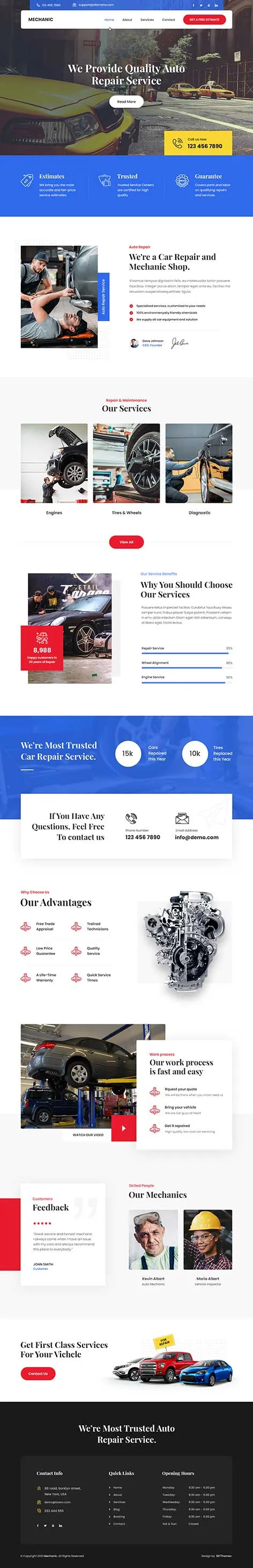 Taxi WordPress Theme by SKT Themes