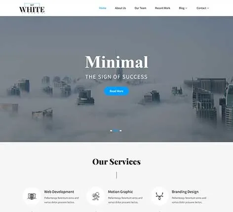 Minimalist Text Only WordPress Theme for writers and content-focused websites
