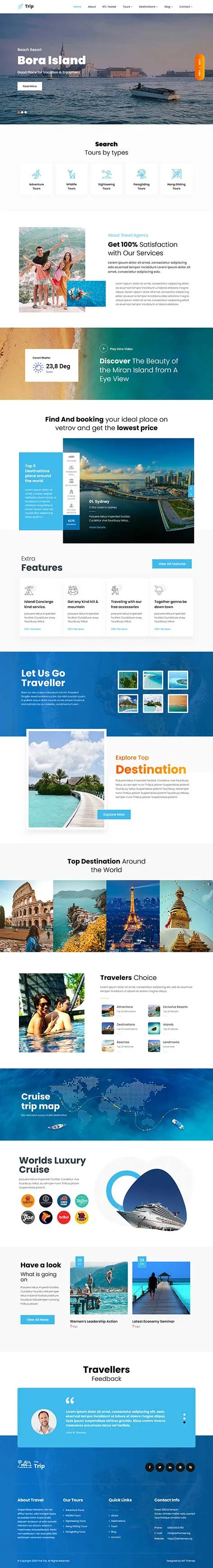 Travel Blogs WordPress Theme for storytelling and trip journals