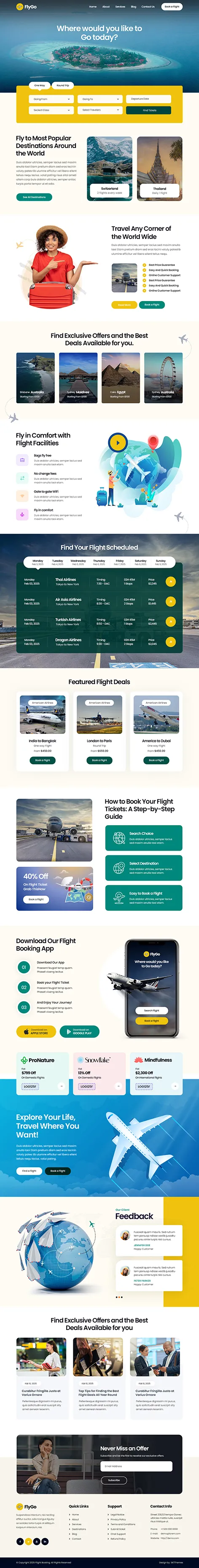 Travel Booking WordPress Theme by SKT Themes â€“ Manage hotel bookings and travel packages