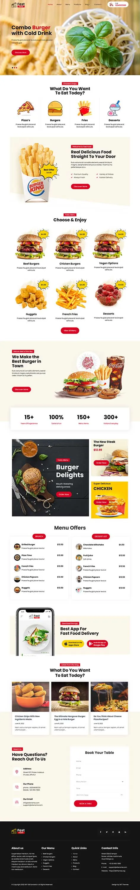 Vegetarian Restaurant WordPress Theme by SKT Themes â€“ Launch a clean food blog or organic menu site
