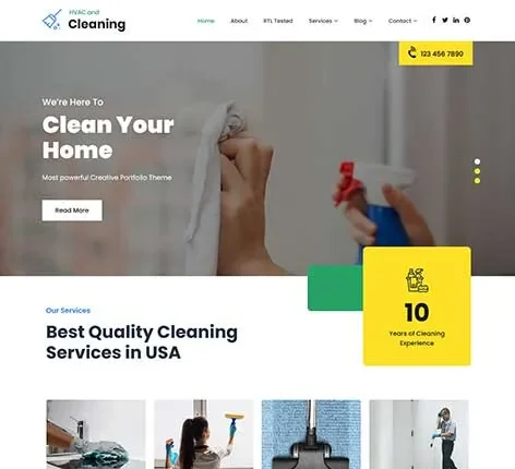 Window Cleaning WordPress Theme showcasing a spotless glass maintenance website layout