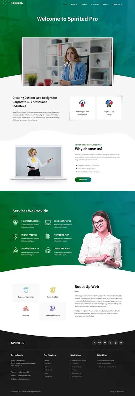 WordPress most customizable free theme with flexible design options