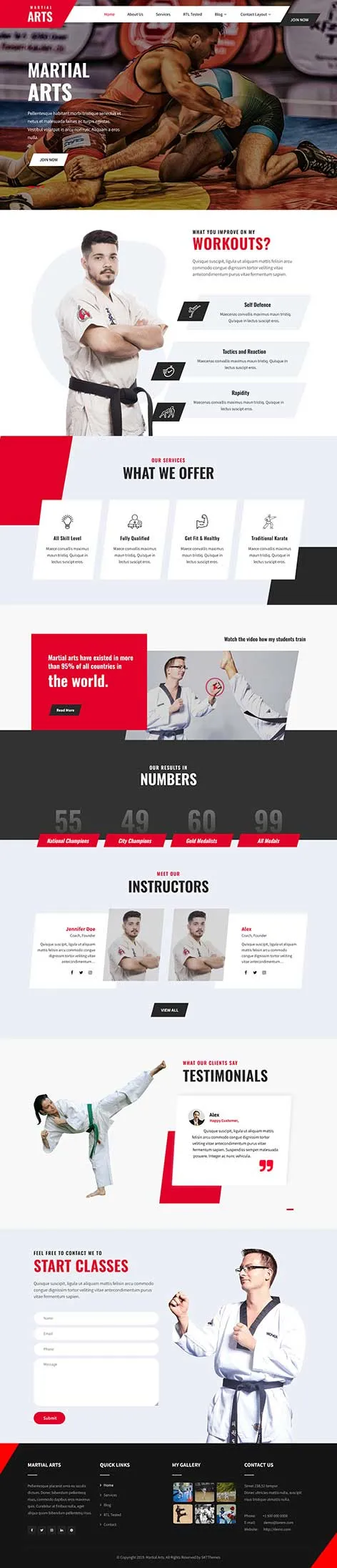 Wrestling WordPress Theme featuring sports team profiles and event calendar