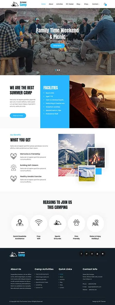 Free Team WordPress Theme for showcasing staff and collaborators