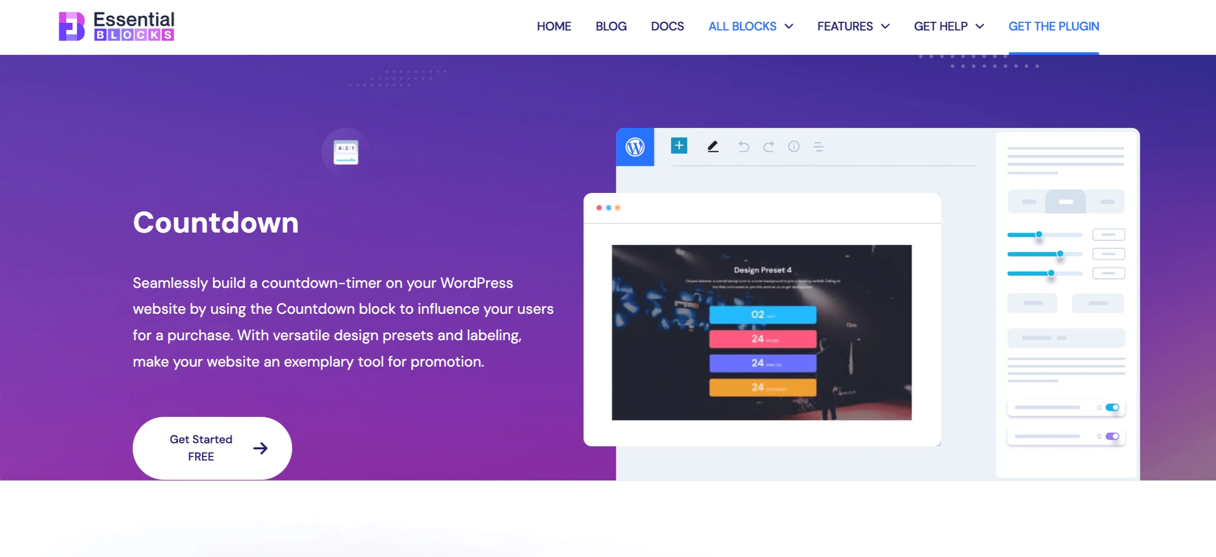 26+ WordPress Countdown Plugins to Showcasing the Time (Free & Paid) Countdown Block by Essential Blocks