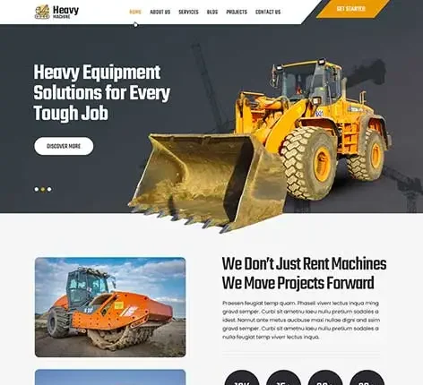 Crane Rentals WordPress Theme