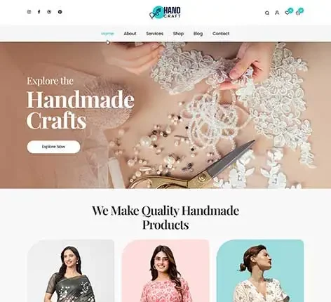 SKT Lace Quilting WordPress theme