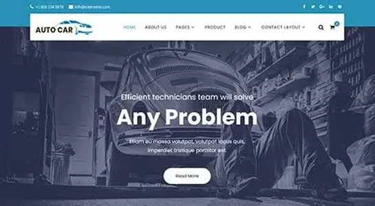 SKT Vehicle Repair - Auto Repair WordPress Theme