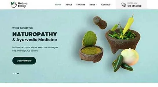SKT Holistic Wellness - Ayurvedic Website Template