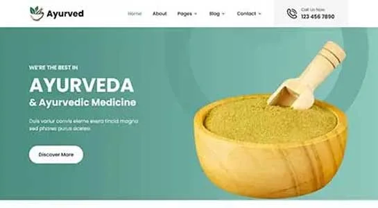 SKT Vedic Healing - Ayurvedic WordPress Theme