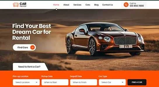 SKT RideRent - Bike Rental WordPress Theme