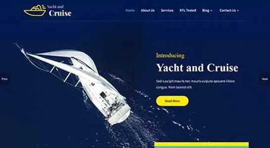 SKT Voyage - Boat Rental WordPress Theme