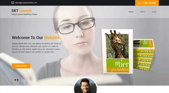 SKT Bookshelf - Bookstore WordPress Theme