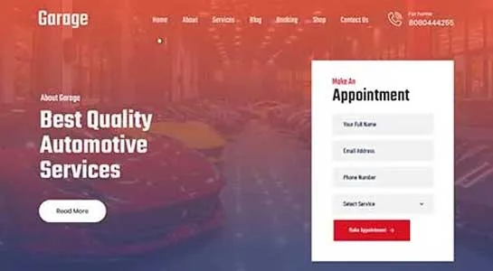 SKT Vehicle Service - Car Garage WordPress Theme