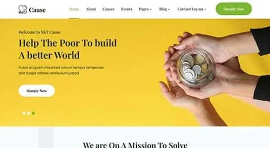SKT Philanthropic Organization - Charity Hub WordPress Theme