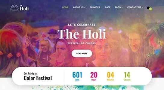 SKT Vibrant - Colorful WordPress Theme