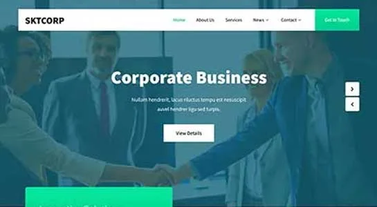 SKT Multinational - Corporation WordPress Theme