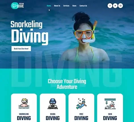 Snorkeling WordPress Theme by SKT Themes