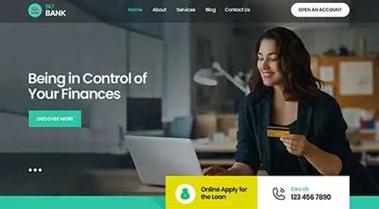 SKT Banking - Banking WordPress Theme