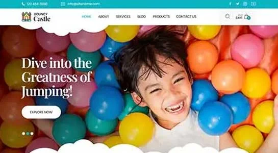 SKT JumpOn - Bouncy Castle WordPress Theme
