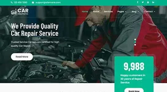 Auto Repair - Car Detailing WordPress Theme