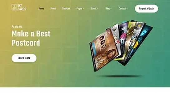 SKT Greeting Layout - Card Design WordPress Theme