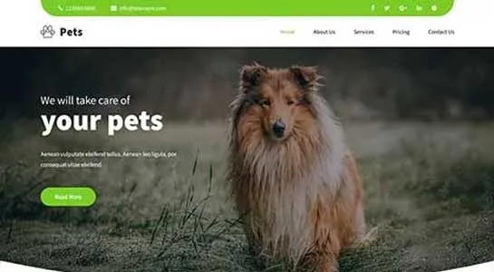 SKT PupCare - Dog Service WordPress Theme