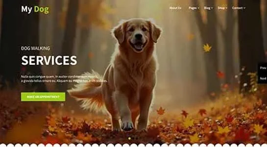 SKT Pet Walker - Dog Walking WordPress Theme