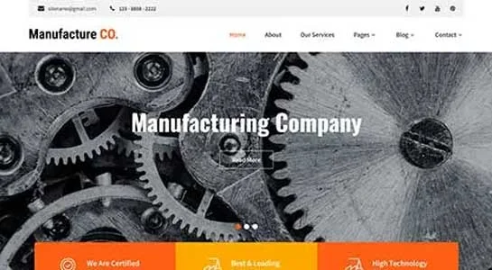 SKT Engineering Firm - Engineering Company WordPress Theme