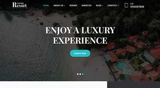 SKT Private Escape - Exclusive Resort WordPress Theme