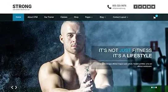 SKT Physical Activity - Exercise and WorkOut WordPress Theme